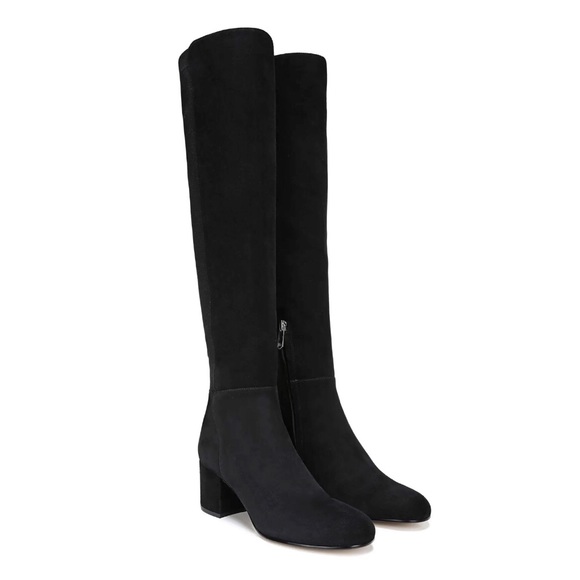 Sam Edelman Valda Black Suede Boots - Picture 1 of 4